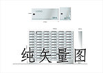 奶报箱 矢量图