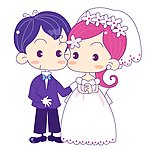 卡通婚礼