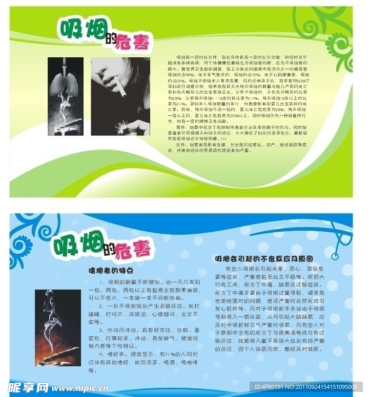 吸烟的危害 展板