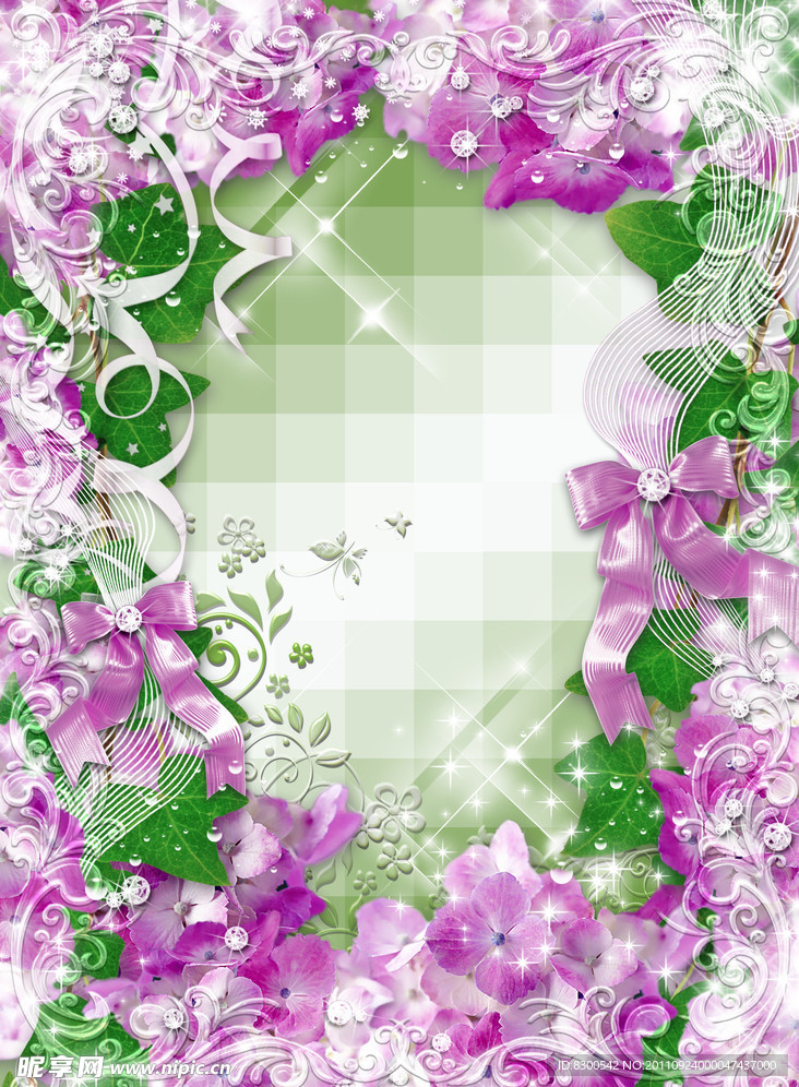 花卉相框