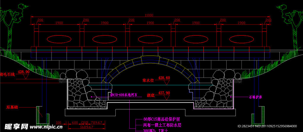 2号桥装饰平立面