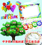 员工生日会展板