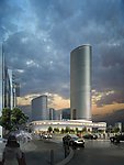 购物中心建筑效果图