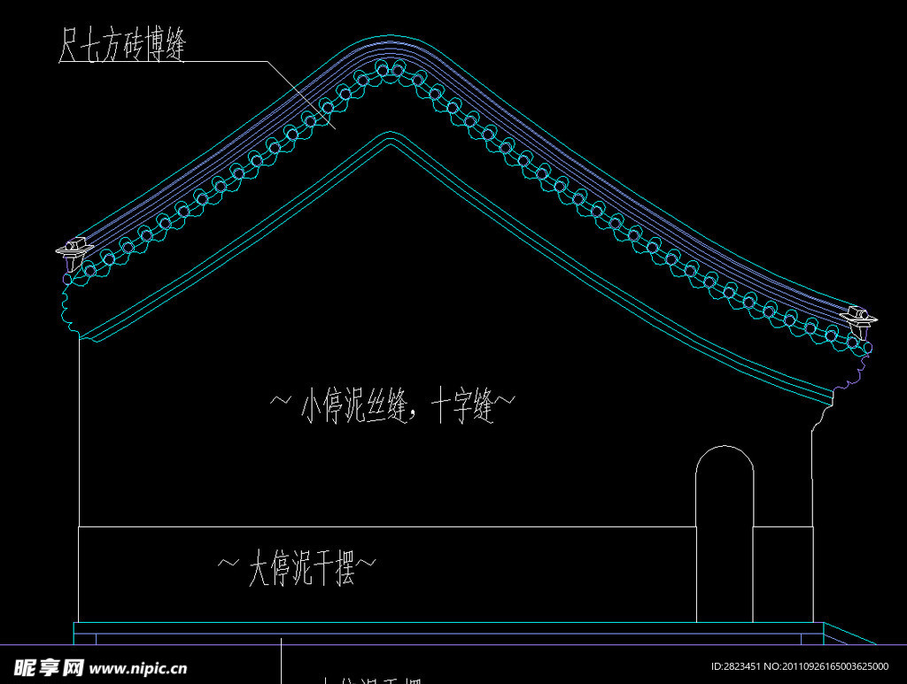 四合院别墅南立面