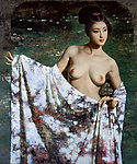 油画美女