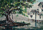 巷子水墨画