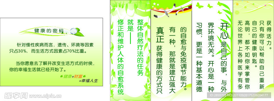 整体自然疗法展板
