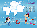2012儿童台历