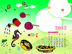 2012儿童台历