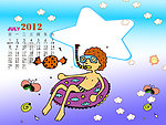 2012儿童台历