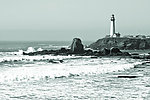 黑白海洋 灯塔