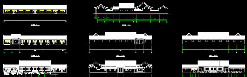 四合院立剖面