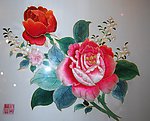 刺绣团花