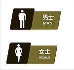 洗手间标示