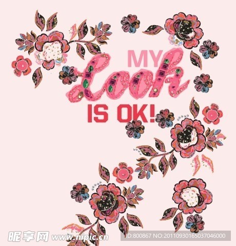 潮流 花朵 图案