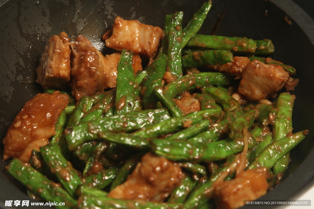 豆角炒肉