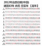 2012日期