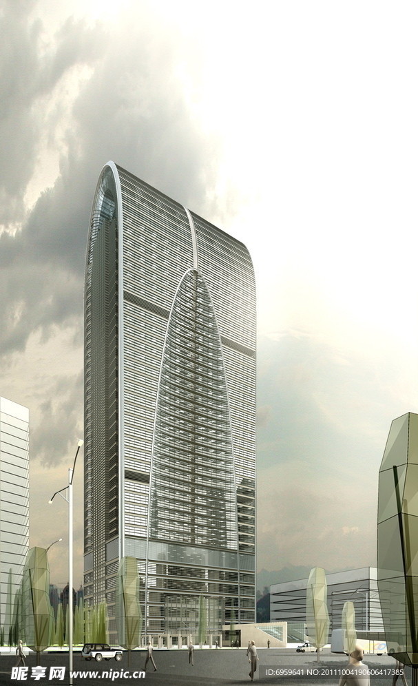 办公大楼建筑效果图