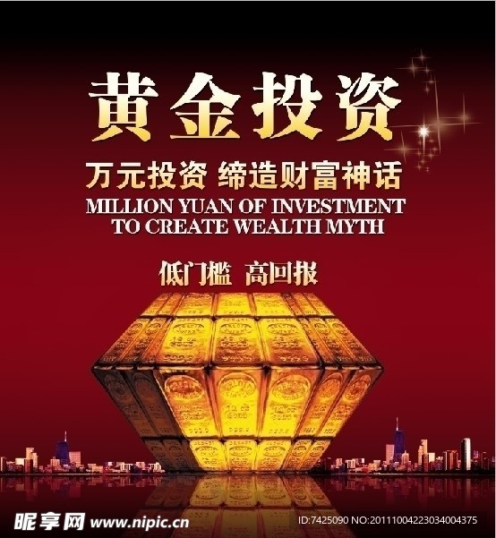 黄金投资海报