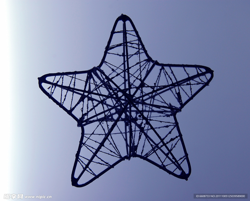 星星钢结构雕塑摄影
