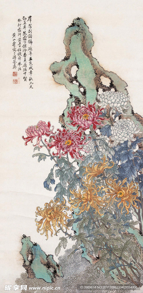 石菊图
