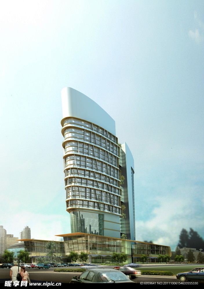 高层建筑效果图