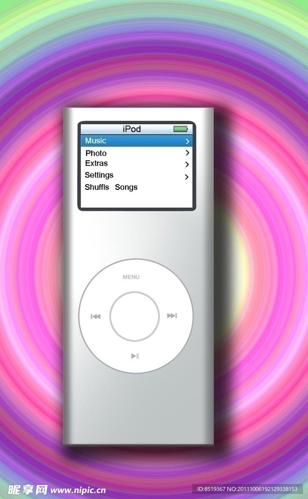 音乐播放器 ipod nano