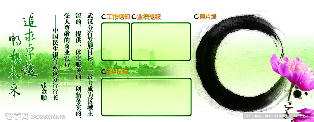 民生银行文化墙