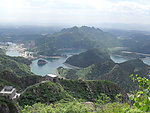 山海关 山湖映日