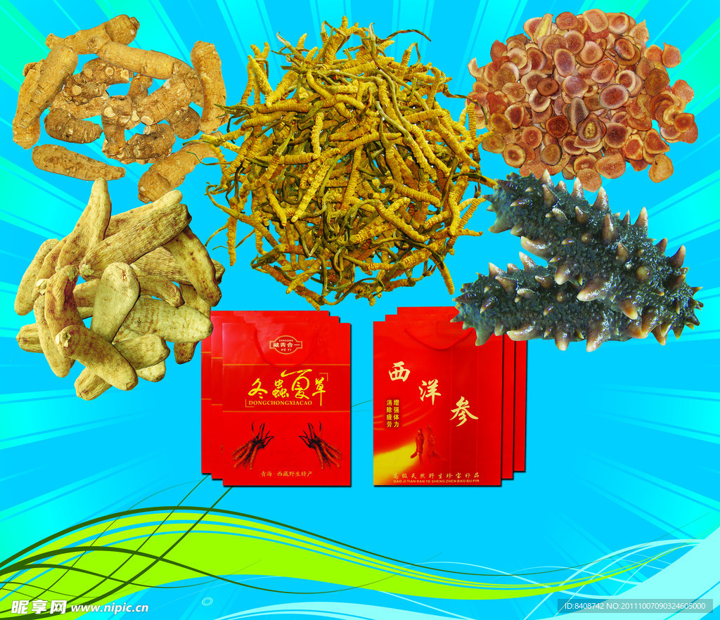 虫草参茸