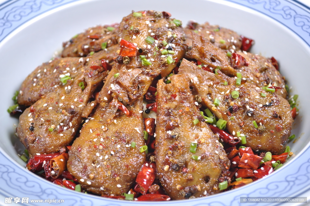 干锅辣鸭头
