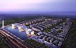 建筑群鸟瞰效果图