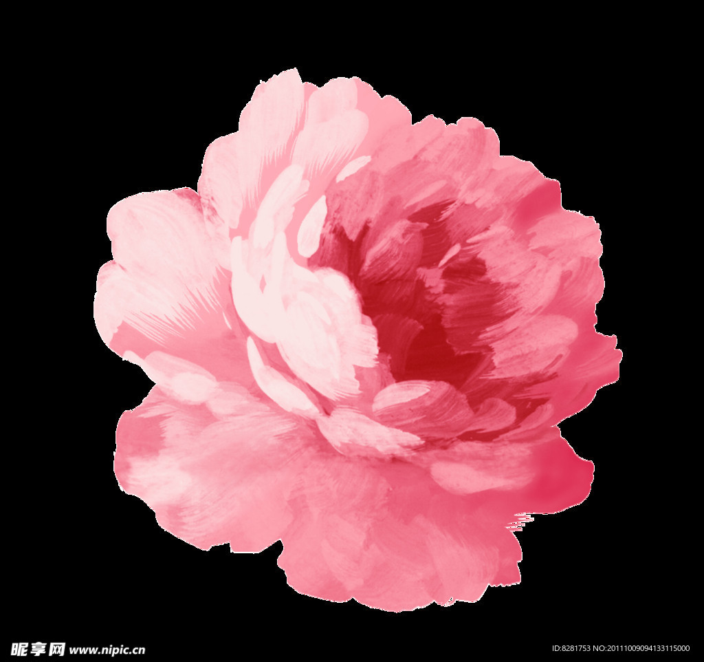 粉红色的花