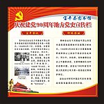 庆祝建党90周年地方党史宣传栏