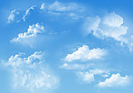 高精度PSD分层蓝天白云图片