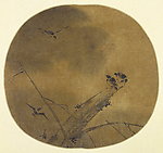 疏柳寒鸦图
