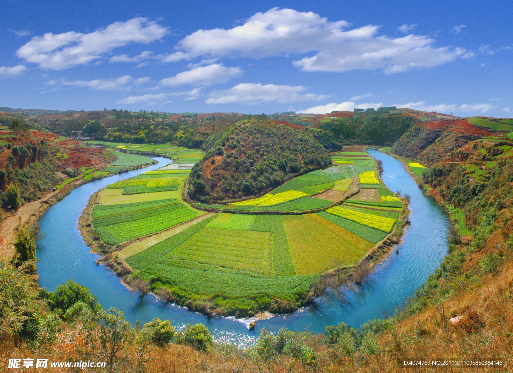 宜良马蹄河全景