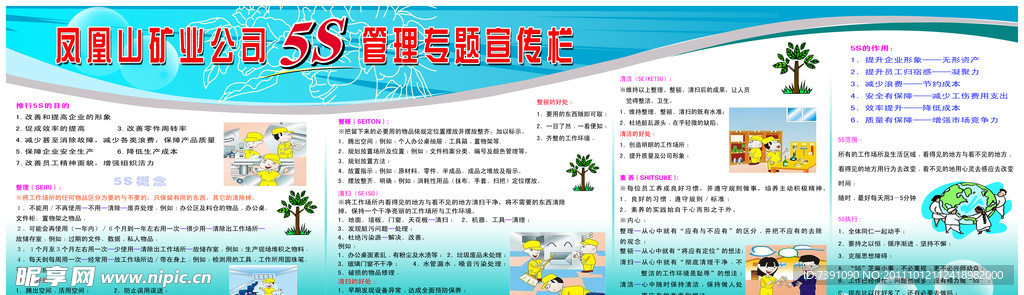 5S管理宣传栏