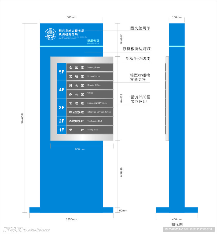 楼层索引 导视指引