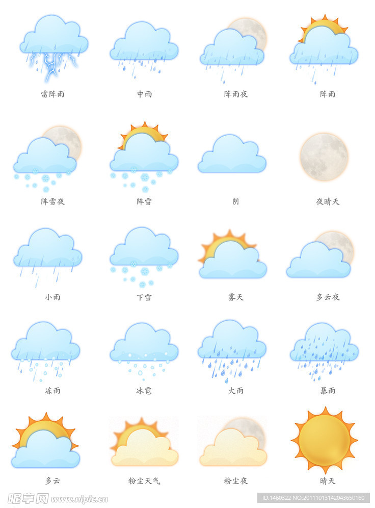 天气气象图标