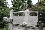 古代雕刻石栏杆
