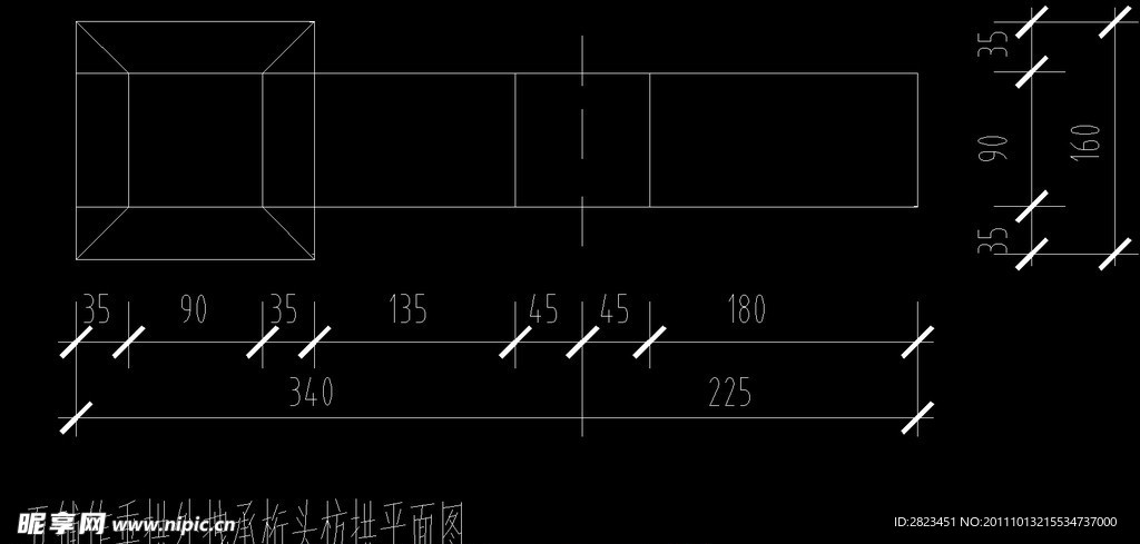 五角作垂拱外拽承桁头枋拱平面