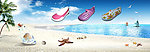沙滩鞋广告