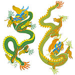 中国龙纹图案