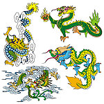 中国龙纹图案