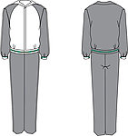 休闲服矢量图