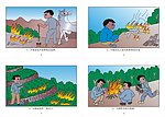 画册中小学生森林防火宣传手册彩页