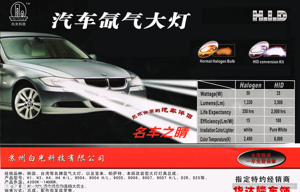 汽车氙气大灯