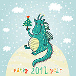 2012龙年卡通龙