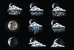 夜晚天气图标